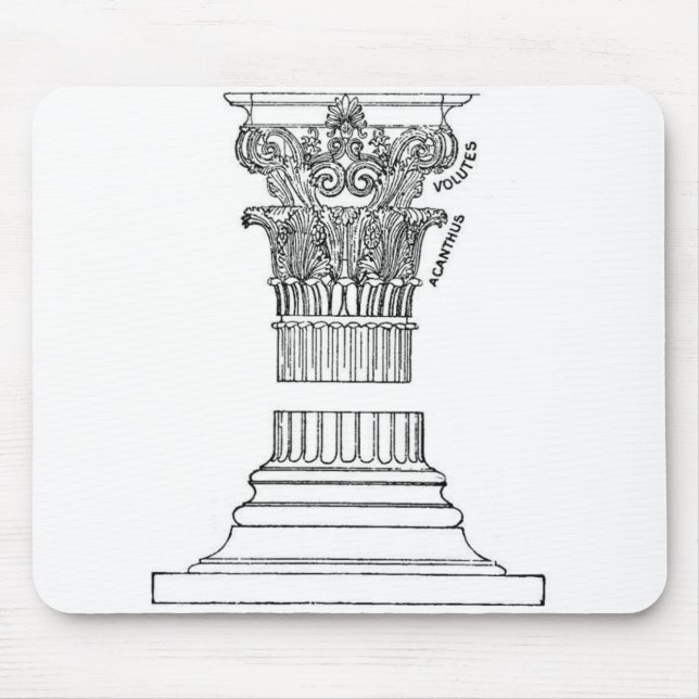 Greek Column Mouse Pad (Front)