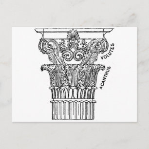 Greek Column Postcard
