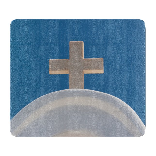 Greek Cross Cutting Board (Front)