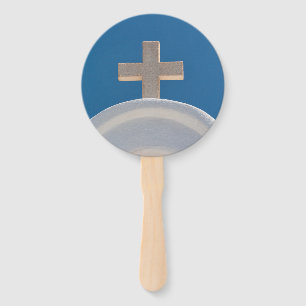 Greek Cross Hand Fan