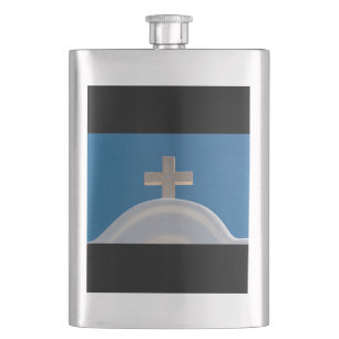 Greek Cross Hip Flask