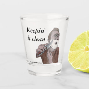 Greek Cyclops Knife Shave Fantasy Art Shot Glass