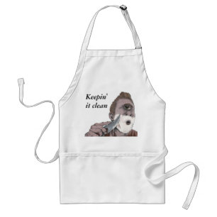Greek Cyclops Knife Shaving Fantasy Art Apron