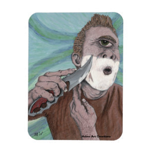 Greek Cyclops Knife Shaving Fantasy Art Magnet