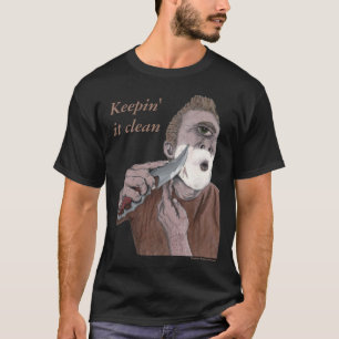 Greek Cyclops Knife Shaving Fantasy Art Shirts