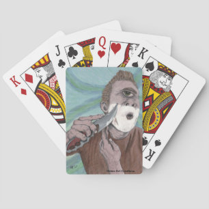 Greek Cyclops Knife Shaving Fantasy Playing Cards