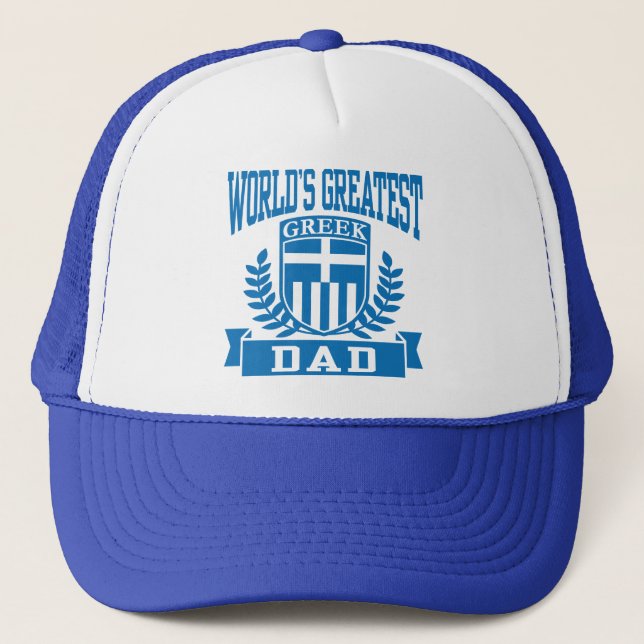 Greek Dad Trucker Hat (Front)