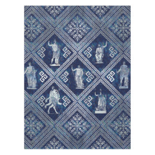 Greek Deities and Meander Key ornament Tablecloth