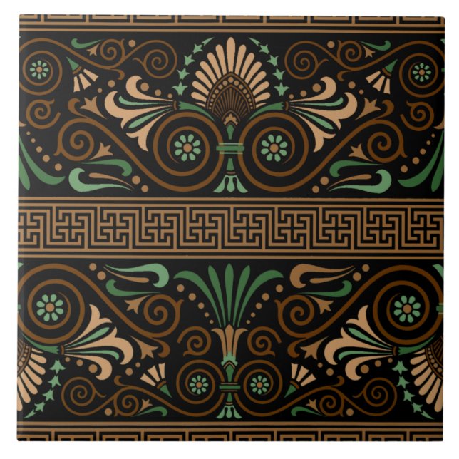 Greek Design Ceramic Tile (Front)