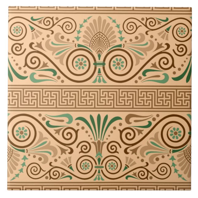 Greek Design Ceramic Tile (Front)