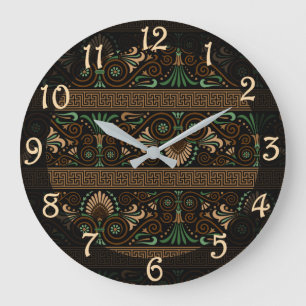 Greek Design Large Clock