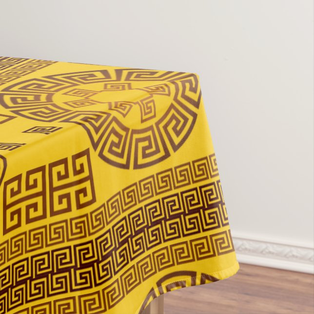 Greek Design Tablecloth (In Situ)