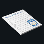 Greek Diner Coffee Cup Personalised Grocery List Notepad<br><div class="desc">List-style grocery shopping note pad design features an original marker illustration of a blue Greek diner coffee cup. Just personalise with your information. Lots of additional illustrated notepads are also available from this shop. This design is also available on other products. Don't see what you're looking for? Need help with...</div>