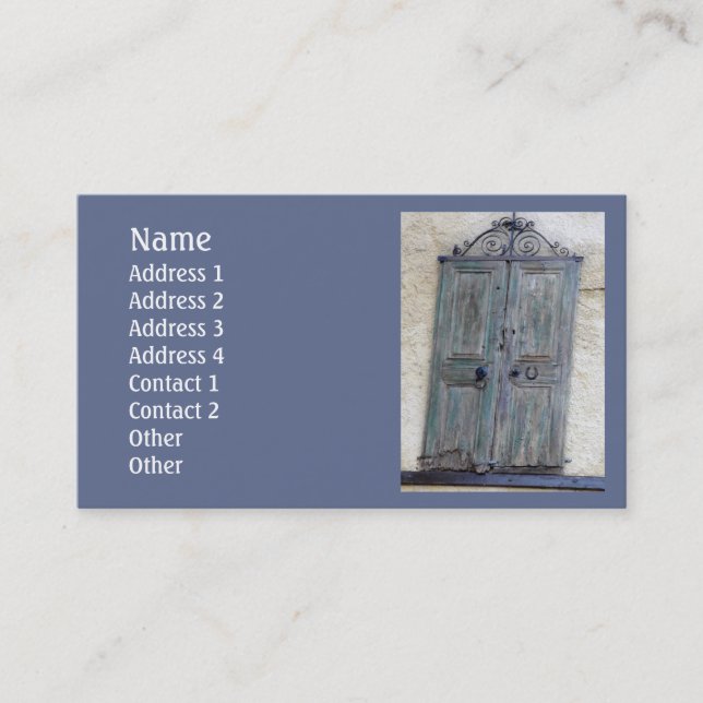 Greek Door Standard Business Card (Front)
