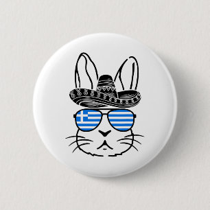 Greek Easter Bunny Cinco De Mayo 2025 Family Match 6 Cm Round Badge