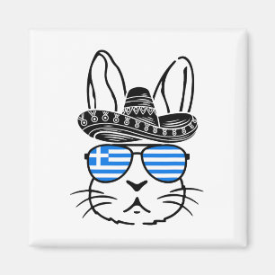Greek Easter Bunny Cinco De Mayo 2025 Family Match Magnet