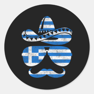 Greek Easter Sungles Cinco De Mayo Mexican Kids Bo Classic Round Sticker