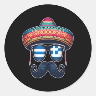 Greek Easter Sungles Cinco De Mayo Mexican Kids Bo Classic Round Sticker
