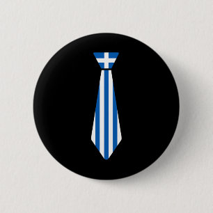 Greek Easter Tie Funny Novelty Greece Flag Boys To 6 Cm Round Badge