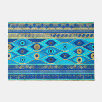 Greek Evil Eye and Greek Key ornament