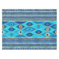 Greek Evil Eye and Greek Key ornament