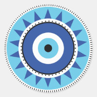 Greek Evil Eye Blue White