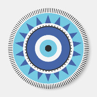 Greek Evil Eye Blue White