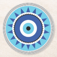 Greek Evil Eye Blue White