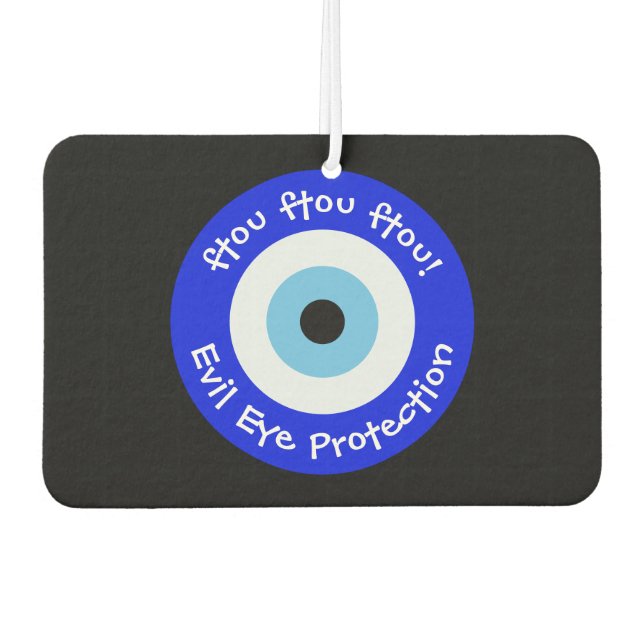 Greek Evil Eye Car Air Freshener (Front)