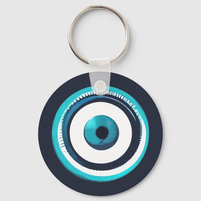 Greek Evil Eye  Key Ring (Front)