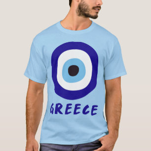 Greek Evil Eye Men's Blue T-Shirt