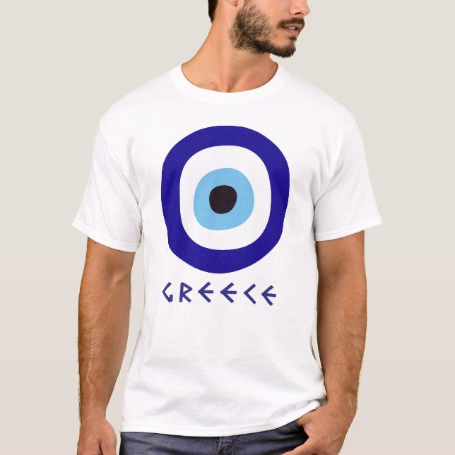 Greek Evil Eye Men's T-Shirt (Front)