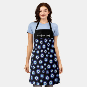 Greek Evil Eye Pattern Apron