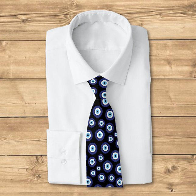 Greek Evil Eye Pattern Tie (Creator Uploaded)