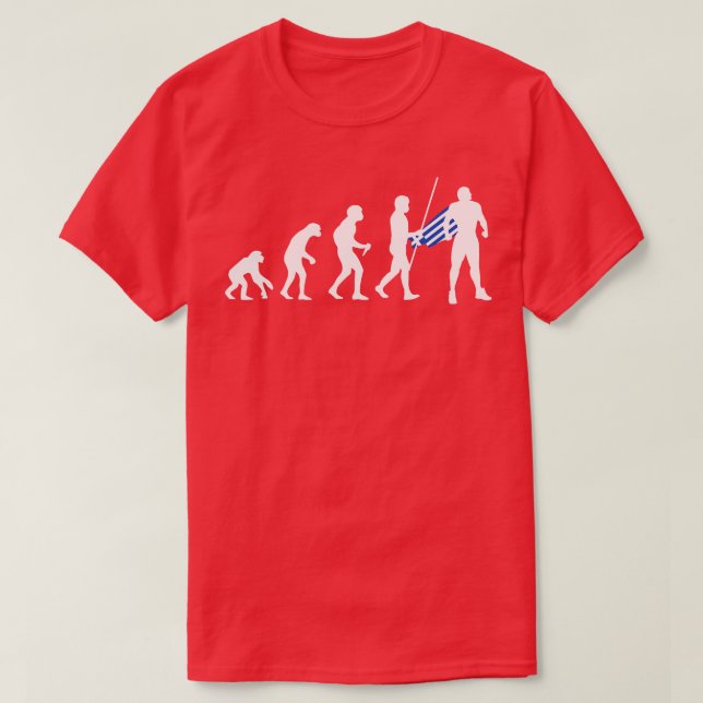 Greek Evolution Superhero T-Shirt (Design Front)