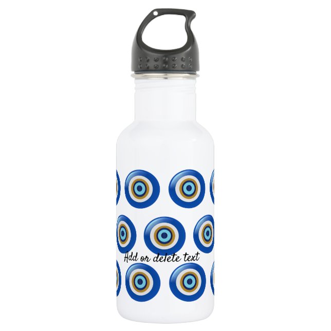 Greek Eye Design Just Add Text 532 Ml Water Bottle (Front)