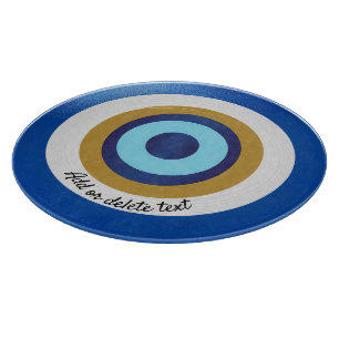 Greek Eye Design Just Add Text Cutting Board