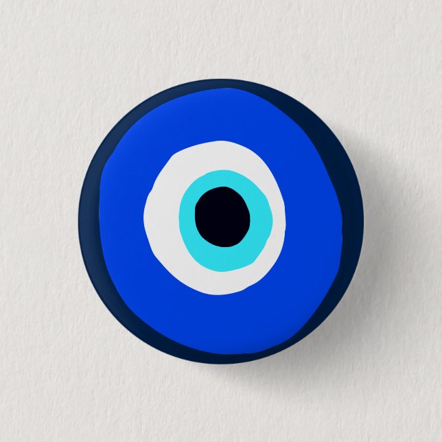 Greek Eye Good Luck Symbol 3 Cm Round Badge (Front)