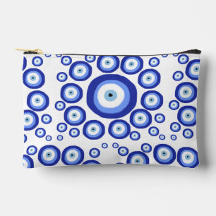 Greek Eye Good Luck Symbol Pattern Accessory Pouch