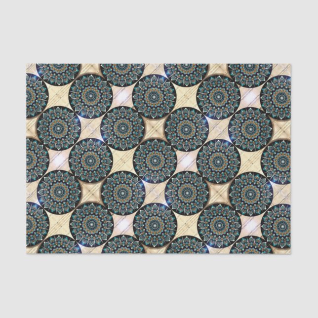 Greek Eye Mandala Tissue Paper (Front)