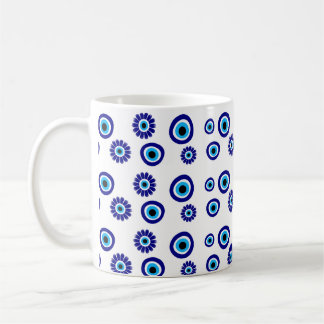 Greek Eye Pattern Coffee Mug