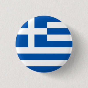 Greek Flag 3 Cm Round Badge