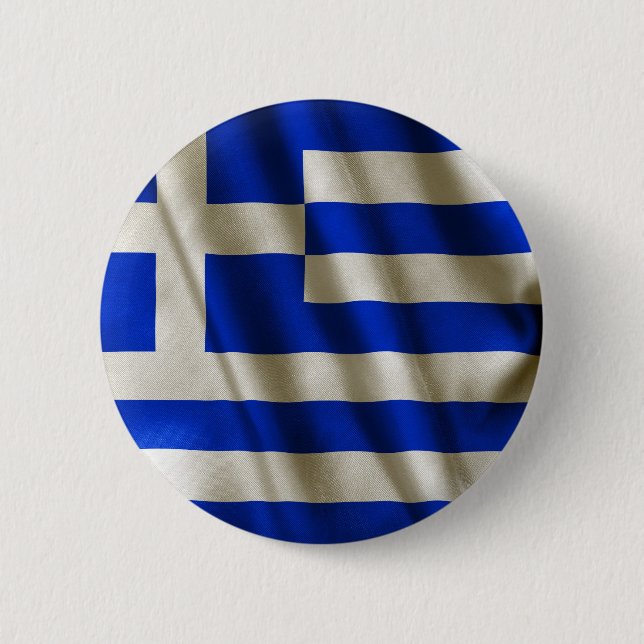 Greek Flag 6 Cm Round Badge (Front)