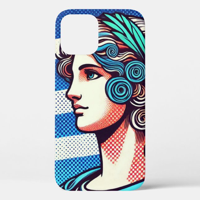 Greek flag Case-Mate iPhone case (Back)