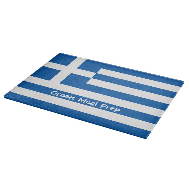 Greek Flag Cutting Board (Corner)