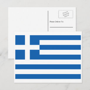 Greek Flag, Flag of Greece Postcard