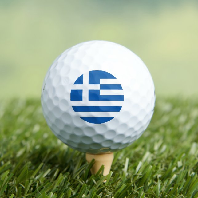 Greek Flag Golf Balls (Insitu Tee)