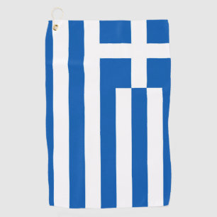 Greek flag golf towel