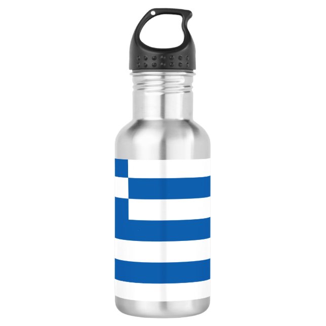 Greek Flag (Greece) 710 Ml Water Bottle (Front)