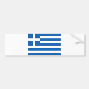 Greek Flag (Greece) Bumper Sticker